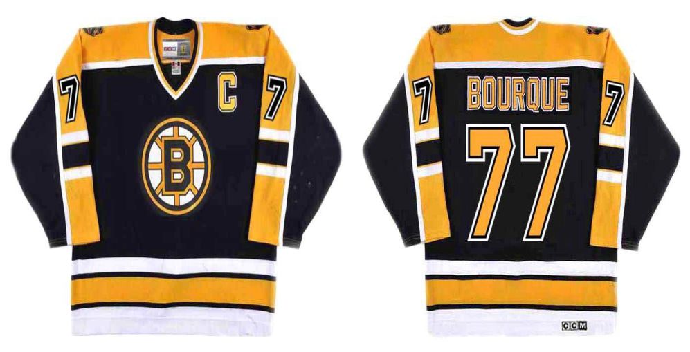 2019 Men Boston Bruins #17 Bourque Black CCM NHL jerseys